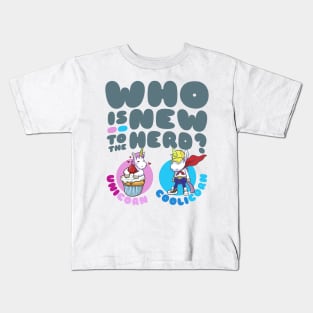 Who is new to the herd unicorn coolicorn Kids T-Shirt